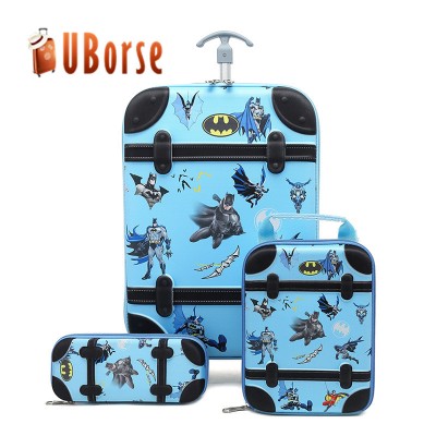 kids cartoon trolley school bags traveling trolley backpack